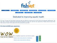 Tablet Screenshot of fishvet.com